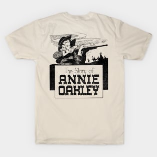 Phoebe Annie Oakley Moses Buffalo Bill Western Cowboy Retro Comic T-Shirt